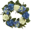 Kirkland's Home Blue And White Hydrangea Wreath- Wreaths