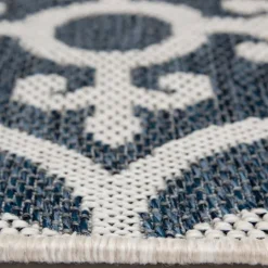 Kirkland's Home Blue Auckland Tile Outdoor Area Rug, 6X9- Outdoor Rugs