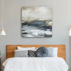 Kirkland's Home Blue Bay Giclee Canvas Art Print, 40X40 In.- Canvas Art