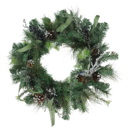 Kirkland's Home Blue Berries And Ice Twigs Wreath- Wreaths