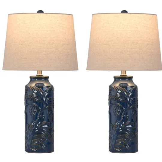 Kirkland's Home Blue Bo Ical Mayfield Table Lamps, Set Of 2- Table Lamps