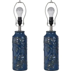 Kirkland's Home Blue Bo Ical Mayfield Table Lamps, Set Of 2- Table Lamps