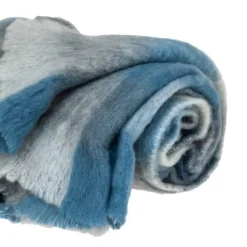 Kirkland's Home Blue Buffalo Check Wool Handloomed Throw- Blankets & Throws