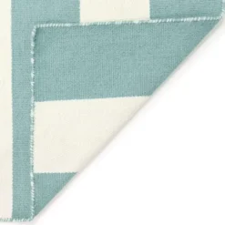 Kirkland's Home Blue Cabana Stripe Indoor/Outdoor Runner, 2X8- Outdoor Rugs