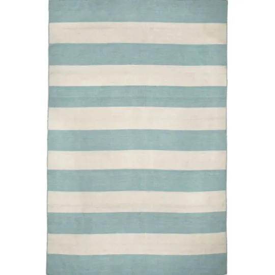 Kirkland's Home Blue Cabana Stripe Indoor/Outdoor Area Rug, 7X9- Outdoor Rugs