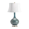 Kirkland's Home Blue Ceramic Stripe Base Table Lamp- Table Lamps