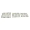 Kirkland's Home Blue Chevron Enamel 3-Pc. Tray Set- Decorative Trays
