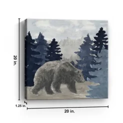 Kirkland's Home Blue Cliff Mountains Bear I Canvas Art Print- Canvas Art