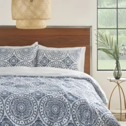 Kirkland's Home Blue Cloud Floral King 3-Pc. Comforter Set- Comforters