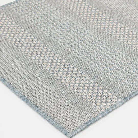 Kirkland's Home Blue Elletta Indoor/Outdoor Area Rug, 2X7- Outdoor Rugs