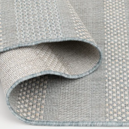 Kirkland's Home Blue Elletta Indoor/Outdoor Area Rug, 2X7- Outdoor Rugs