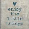 Kirkland's Home Blue Enjoy The Little Things Wall Plaque- Wall Quotes & Signs