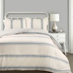Kirkland's Home Blue Farmhouse 3-Pc. King Comforter Set- Comforters