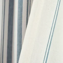 Kirkland's Home Blue Farmhouse Stripe Curtain Panels, Set Of 2- Curtains & Drapes