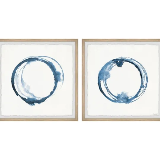 Kirkland's Home Blue Flash Framed Art Prints, Set Of 2- Framed Art