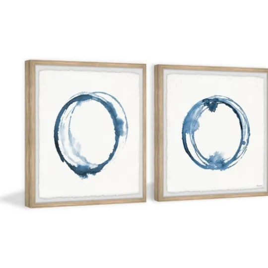 Kirkland's Home Blue Flash Framed Art Prints, Set Of 2- Framed Art