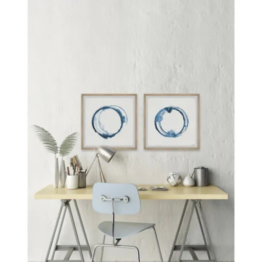 Kirkland's Home Blue Flash Framed Art Prints, Set Of 2- Framed Art
