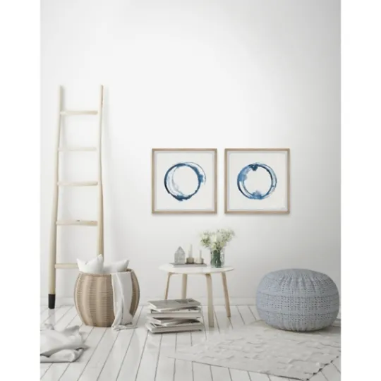 Kirkland's Home Blue Flash Framed Art Prints, Set Of 2- Framed Art