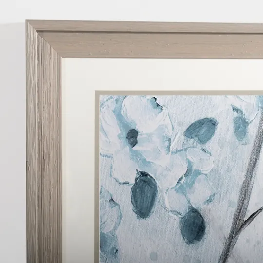 Kirkland's Home Blue Floral Bird I Framed Art Print- Framed Art