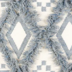 Kirkland's Home Blue Fringe Macrame Tassel Wall Hanging- Wall Plaques