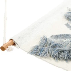 Kirkland's Home Blue Fringe Macrame Tassel Wall Hanging- Wall Plaques