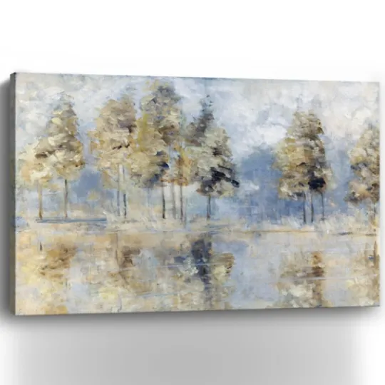Kirkland's Home Blue Golden Forest Giclee Canvas Art Print- Canvas Art