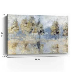 Kirkland's Home Blue Golden Forest Giclee Canvas Art Print- Canvas Art