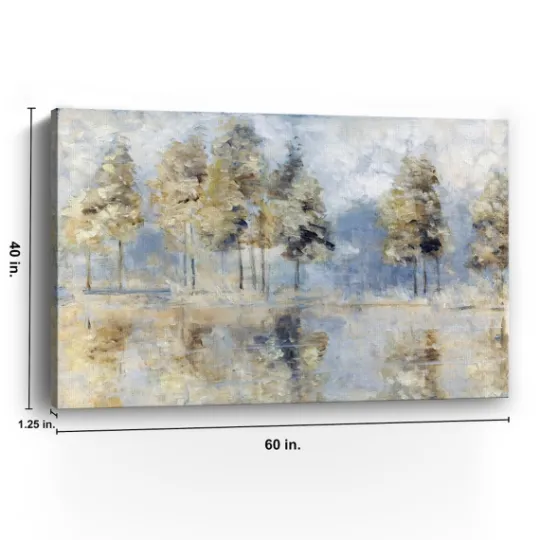 Kirkland's Home Blue Golden Forest Giclee Canvas Art Print- Canvas Art