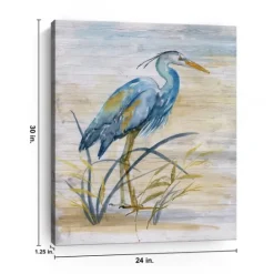 Kirkland's Home Blue Heron Giclee Canvas Art Print- Canvas Art