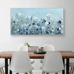 Kirkland's Home Blue Light Garden Framed Canvas Art Print- Framed Art