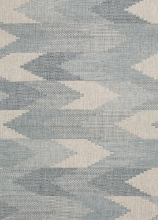 Kirkland's Home Blue Malibu Arrows Outdoor Area Rug, 7X9- Outdoor Rugs