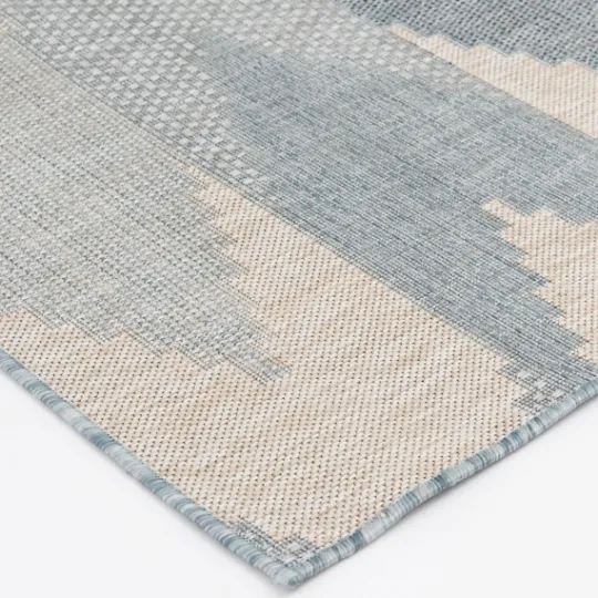 Kirkland's Home Blue Malibu Arrows Outdoor Area Rug, 7X9- Outdoor Rugs