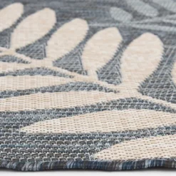 Kirkland's Home Blue Malibu Leafy Outdoor Area Rug, 7X10- Outdoor Rugs
