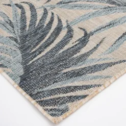 Kirkland's Home Blue Malibu Palms Outdoor Area Rug, 7X9- Outdoor Rugs