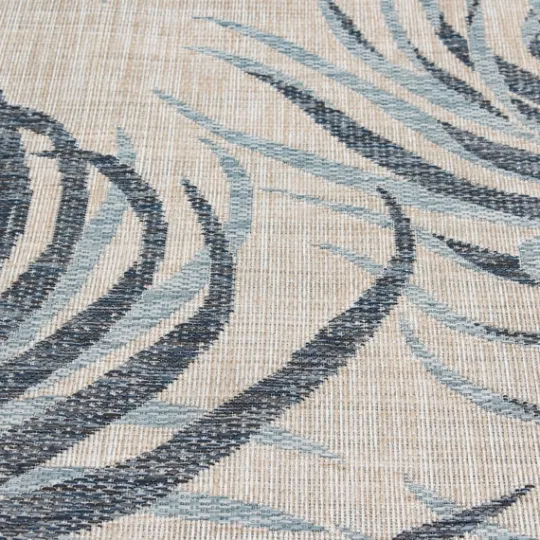 Kirkland's Home Blue Malibu Palms Outdoor Area Rug, 7X9- Outdoor Rugs