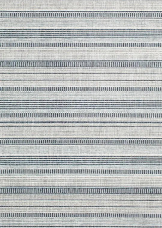 Kirkland's Home Blue Malibu Stripes Outdoor Area Rug, 7X10- Outdoor Rugs