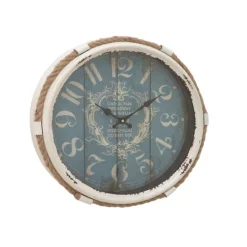 Kirkland's Home Blue Metal And Rope Wall Clock, 17 In.- Clocks