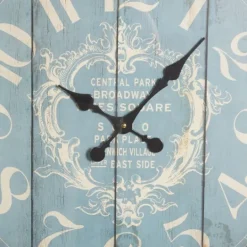 Kirkland's Home Blue Metal And Rope Wall Clock- Clocks