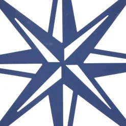 Kirkland's Home Blue Metal Layered Star Plates Wall Plaque- Wall Plaques