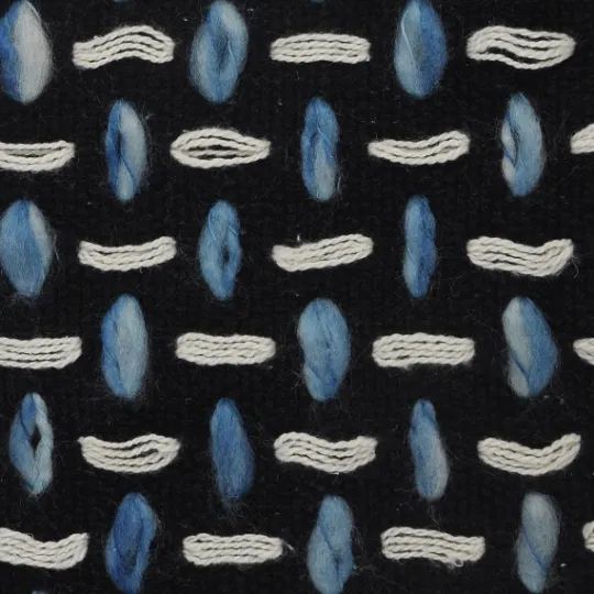 Kirkland's Home Blue Modern Interwoven Accent Pillow- Pillows