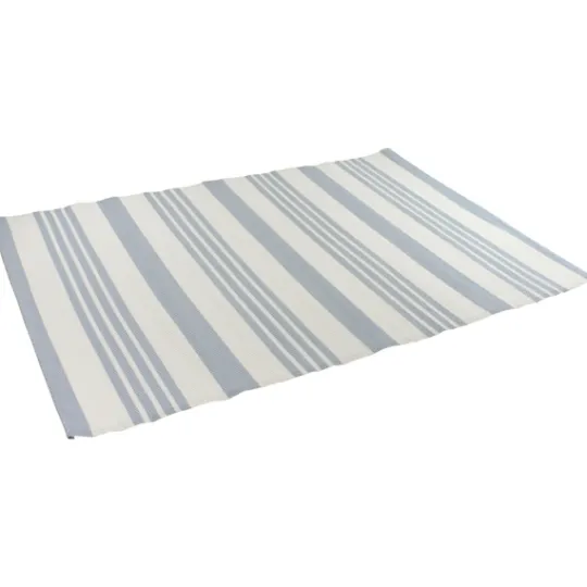 Kirkland's Home Blue Modern Stripes Outdoor Area Rug, 4X6- Outdoor Rugs
