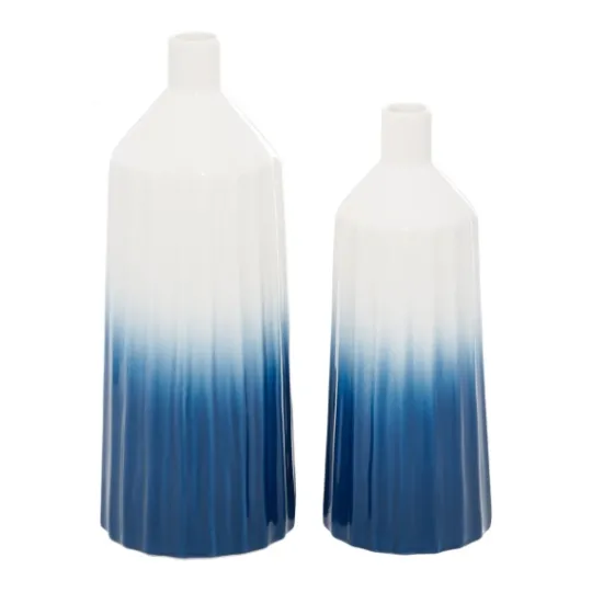 Kirkland's Home Blue Ombre 2-Pc. Coastal Jars- Decorative Bowls & Jars