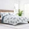 Kirkland's Home Blue Patchwork Reversible 2-Pc. Twin Quilt Set- Quilts