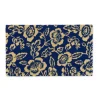 Kirkland's Home Blue Peonies Coir Doormat- Doormats