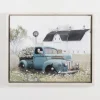 Kirkland's Home Blue Pickup Truck And Barn Canvas Art Print- Canvas Art
