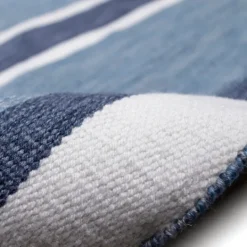 Kirkland's Home Blue Shades Striped Indoor/Outdoor Area Rug, 7X9- Outdoor Rugs