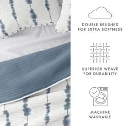 Kirkland's Home Blue Shibori Reversible 2-Pc. Twin Quilt Set- Quilts