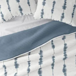 Kirkland's Home Blue Shibori Reversible 3-Pc. King Quilt Set- Quilts