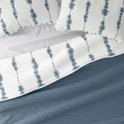 Kirkland's Home Blue Shibori Reversible 3-Pc. King Quilt Set- Quilts