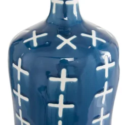 Kirkland's Home Blue Stoneware Vases, Set Of 3- Vases